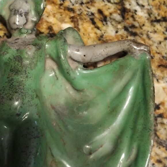 Early ANTIQUE Art Deco FIGURAL ASHTRAY BALLERINA, LADY DANCER ash tray - Picture 9 of 12